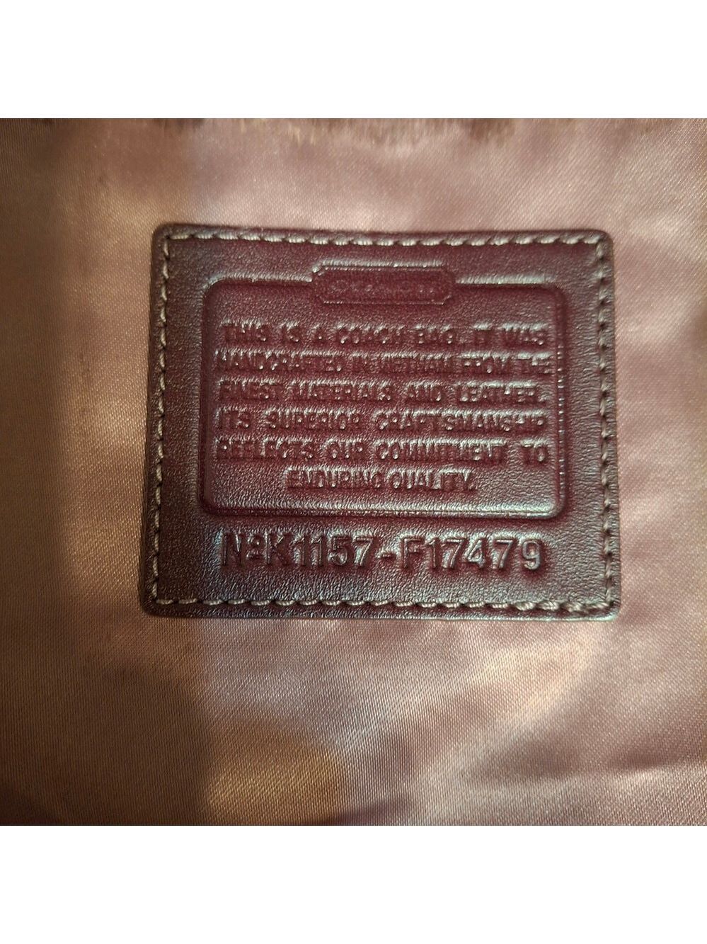 Coach Penelope Optic Hippie Signature Maroon Crossbody Bag 10x10 - Picture 4 of 9